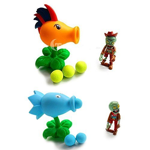 Toyswill Plants Stuffed Plush Toy - Ice Peashooter 6.7" Tall-Plants Toys Fire Peashooter Popper