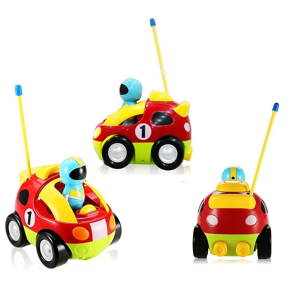 Holy Stone RC Cartoon Race Car with Music & Lights Electric Radio Control Toy for Baby Toddlers Kids & Children