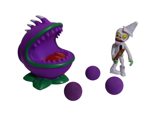 Party PVZ Plant Chomper Ball Popper Zombie Action Figure Toy