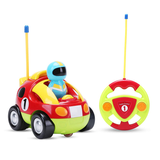 Holy Stone RC Cartoon Race Car with Music & Lights Electric Radio Control Toy for Baby Toddlers Kids & Children