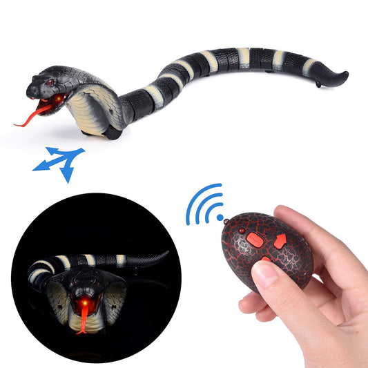 Remote Control Snake Toy, 17 Inch Rechargeable RC Realistic Snake Toy, Halloween Party Favors, Party Supplies