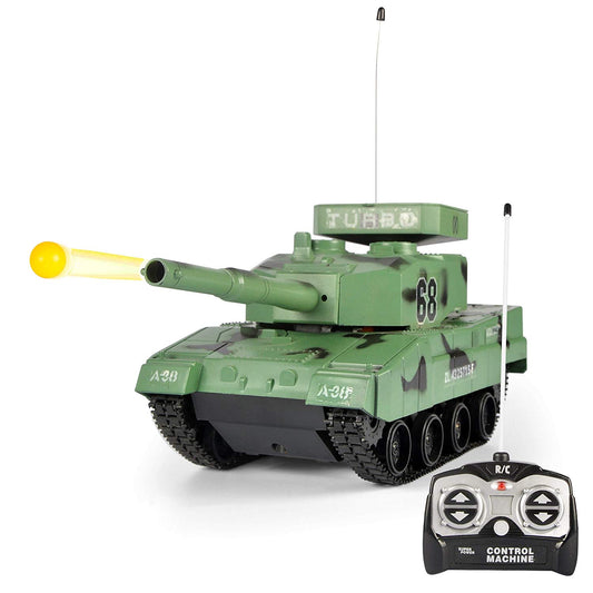 RC Power BB Tank Radio Remote Control Military Battle Tank That Shoots Airsoft Bullets