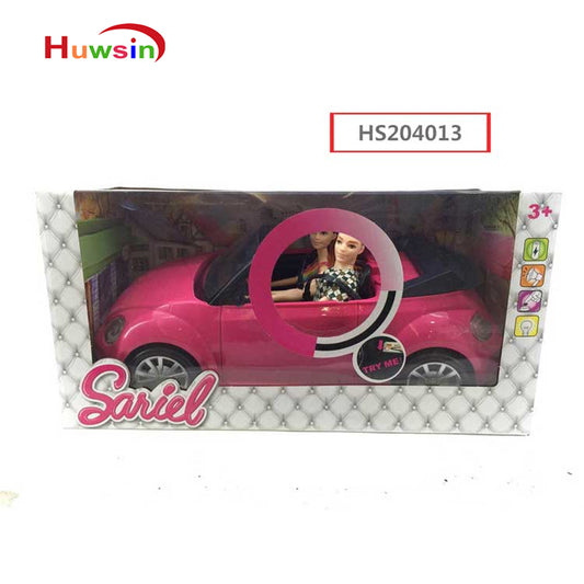 HS204013, Yawltoys, 11.5 inch doll ride on car, sound&light, girl toy