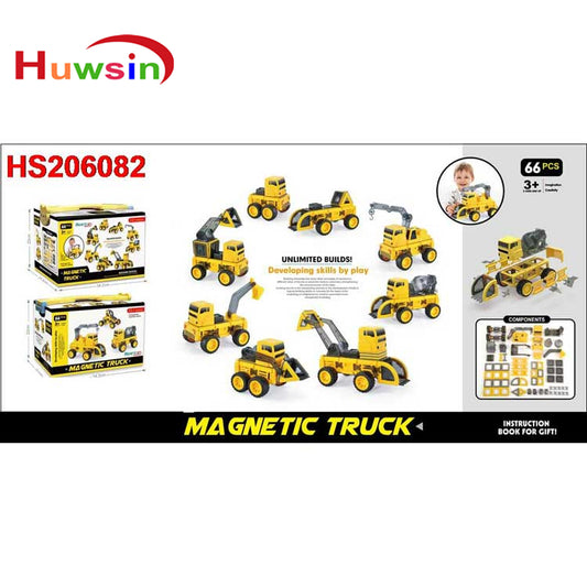 HS206082, Yawltoys, Magnetic truck set,magic building block for kids