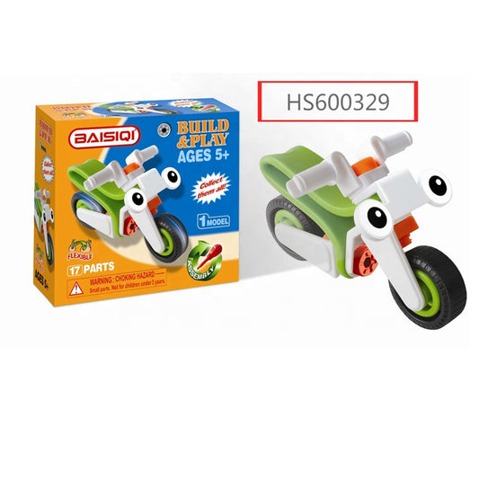 HS600329, Yawltoys, Safety Cute scooter building block For Kids