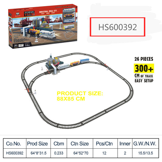 HS600392, Yawltoys, China Factory Electric Train Set DIY block for kids