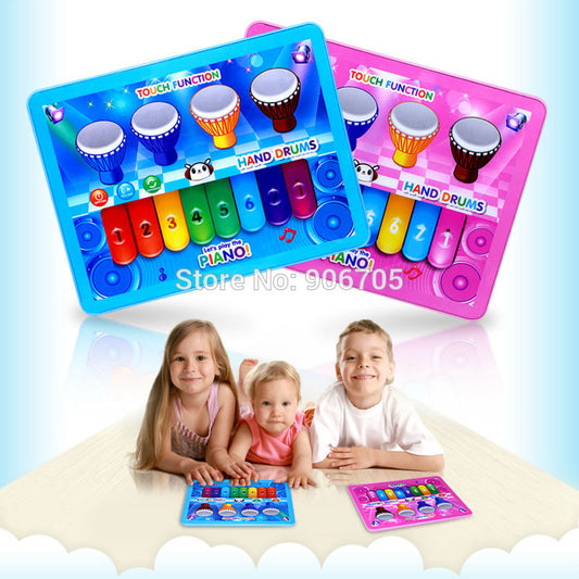 Toy pad Tablet Educational Electronic Toy Learn baby laptop,YPad baby piano musical drums toys tablet for kids,2 colors