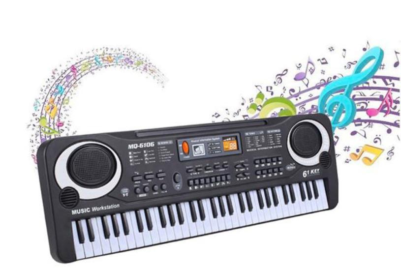 New Kids Children Learning Music Toys New 61 Keys Digital Music Electronic Keyboard Key Board Gift Electric Piano Birthday Gift