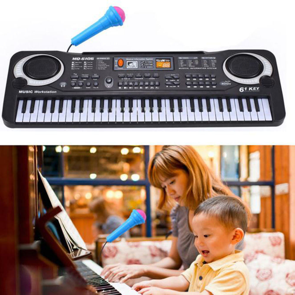 New Kids Children Learning Music Toys New 61 Keys Digital Music Electronic Keyboard Key Board Gift Electric Piano Birthday Gift